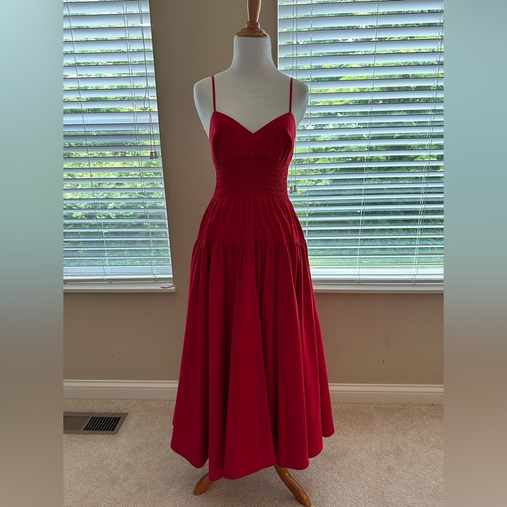 Like new La Ligne Bee dress in Red size XS 100% cotton